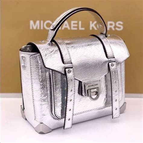 michael kors gramercy medium bag|michael kors manhattan silver bag.